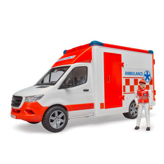 Bruder Mercedes sprinter ambulance med paramediciner - lys lyd - 2676