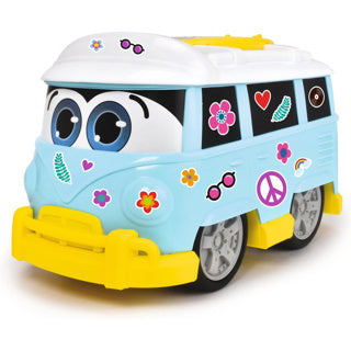 Bus dickie sunny surfer bus 25 cm med klistermærker | 2 stk