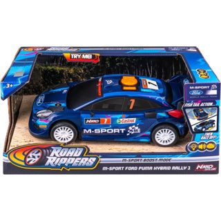 Nikko m-sport boost mode ford puma rally legetøjsbil 25 cm - let lyd - drifteffekt - fra 3 år