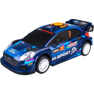 Nikko m-sport boost mode ford puma rally legetøjsbil 25 cm - let lyd - drifteffekt - fra 3 år