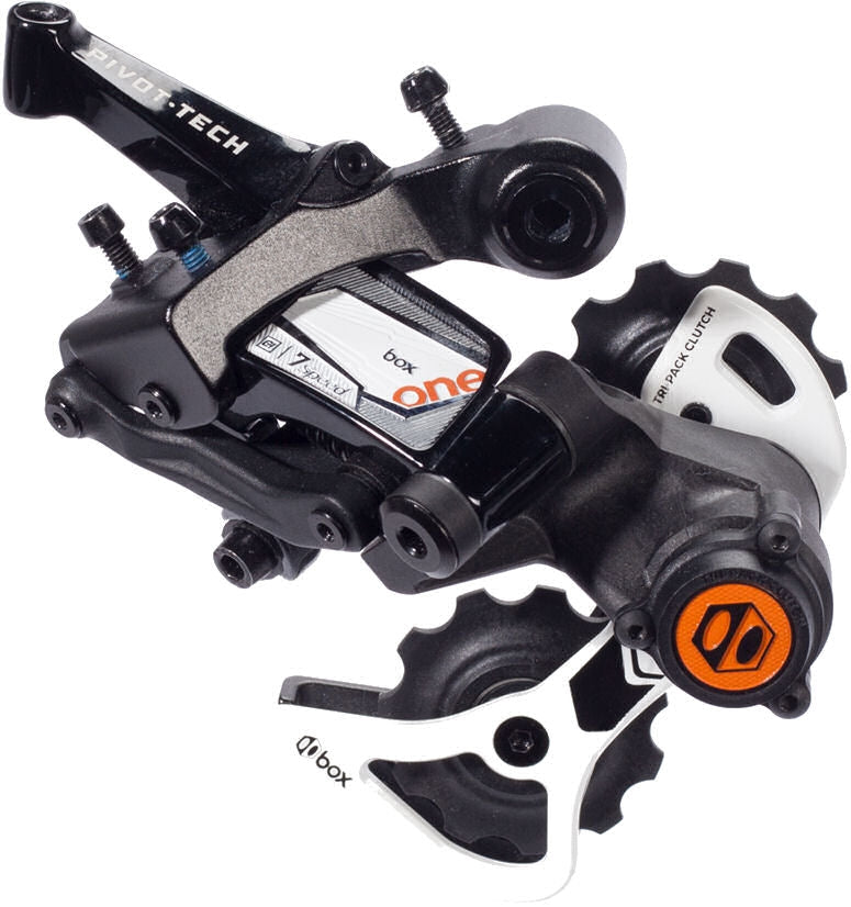 Boksekomponenter Achter Derailleur ned-bakke 7-trins en med kort bur sort