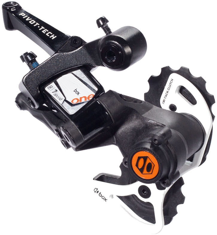 Boksekomponenter Achter Derailleur ned-bakke 7-trins en med kort bur sort