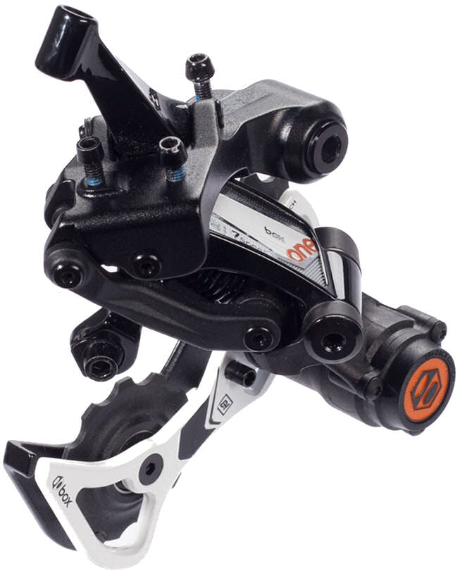 Boksekomponenter Achter Derailleur ned-bakke 7-trins en med kort bur sort