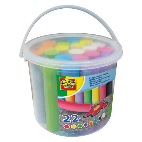 Ses creative ses - fortovskridtspand - 22 dele - 8 farver inklusive sort - stimulerer kreativiteten