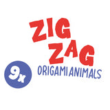 Ses kreative ses zig zag origami dyr