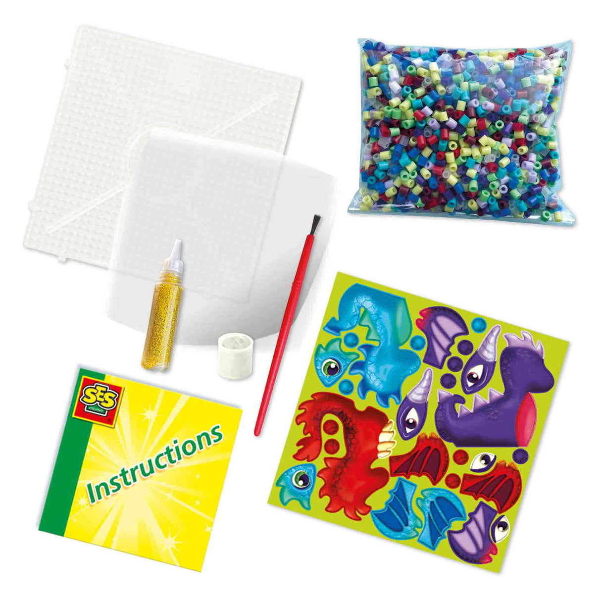 Ses kreative ses jern på perler - drager