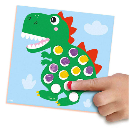 Ses min første - fingeraftryksmaling dinos