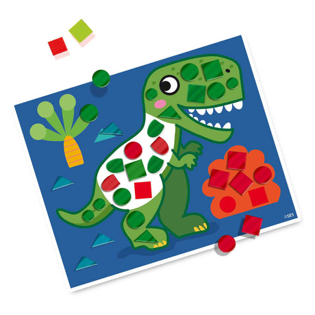 Ses kreativ ses Jeg lærer at mosaik dinosaurer