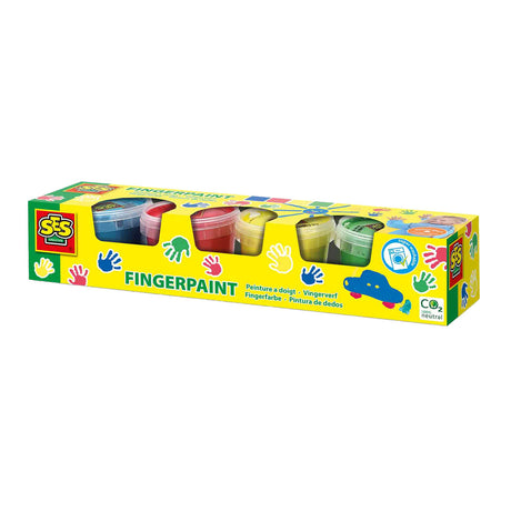 SES fingermaling primærfarver, 4x110ml