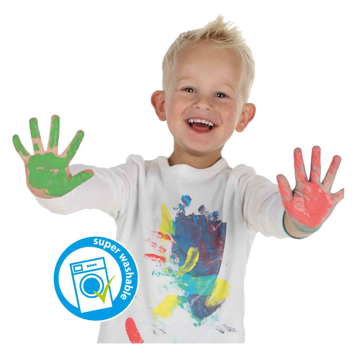 Ses creative ses fingermaling trendy farver, 4x110ml