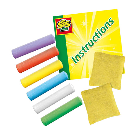 Ses creative ses sidewalk chalk games 5in1