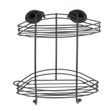 Wenko 1069607 - vacuum-loc hjørnestativ 2-lags sort. | 1 stk