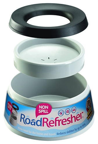 Road refresher drinking bowl for on the go blue