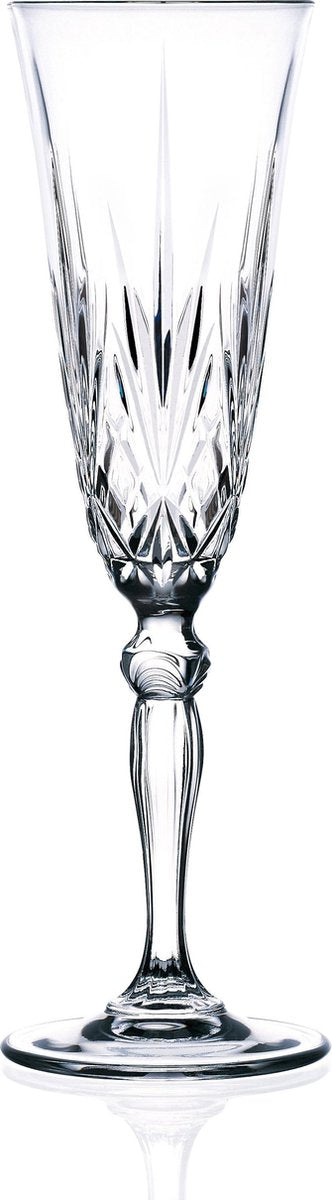 Rcr melodia champagne fløjter - 16 cl - 6 stk