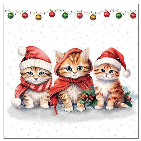 Ambiente servetten 25cm funny cute kittens fsc mix