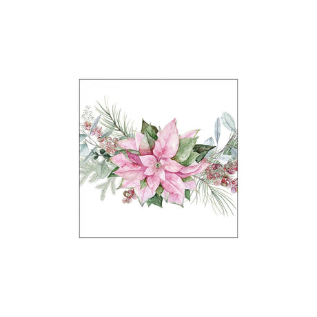 Ambiente servietter 33 cm pink julestjerne