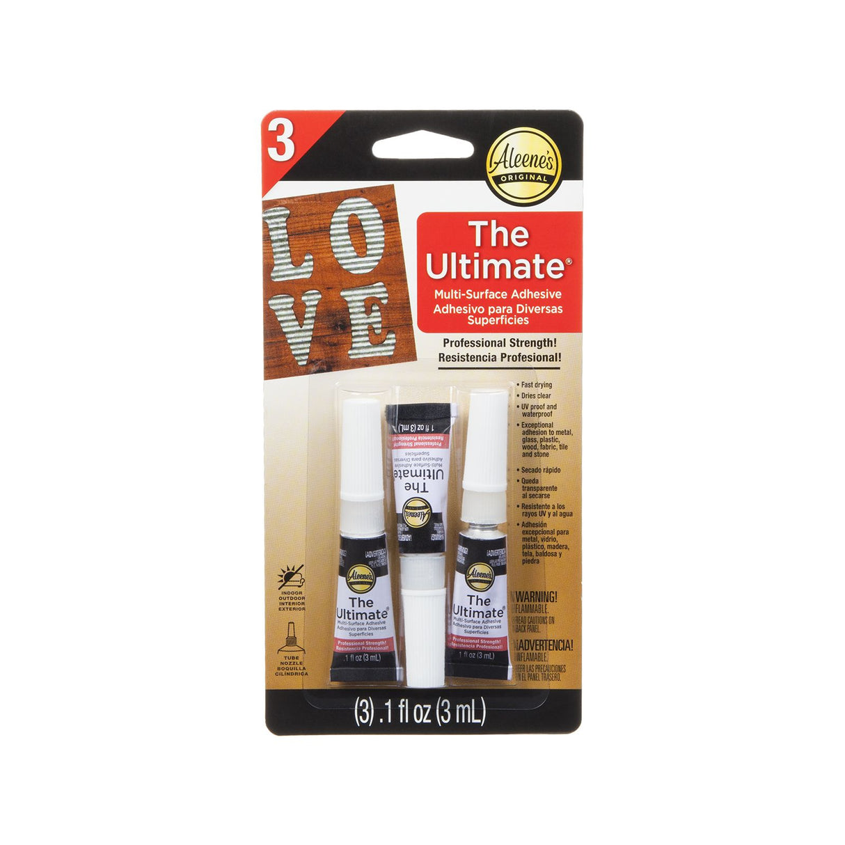 Aleene's • den ultimative multi-overflade lim 3ml 3stk