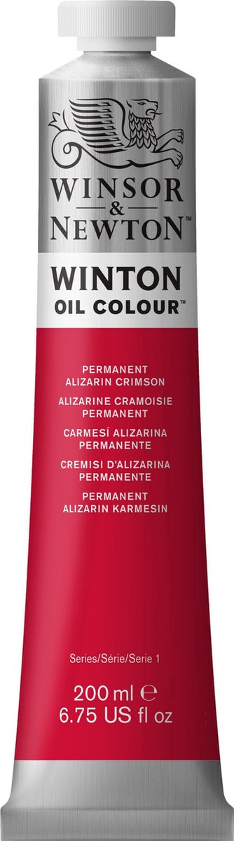 Winsor newton winton oliefarver 200ml permanent alizarin crimson