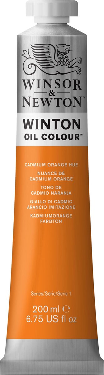 Winsor newton winton oliefarver 200ml cadmium orange nuance