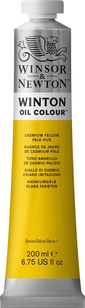 Winsor newton winton oliefarver 200ml cadmiumgul bleg nuance