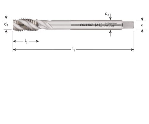 Rotec maskinhane din371 mf8x0,75 persienne