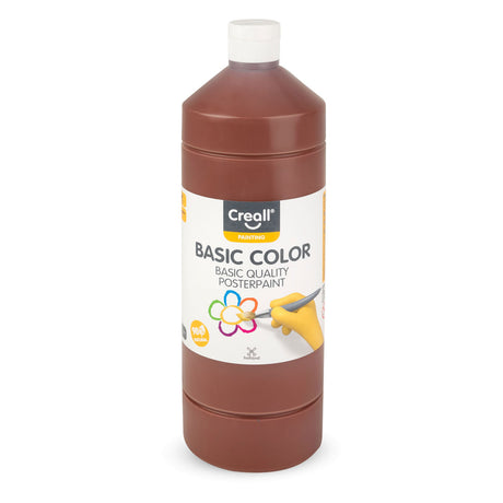 Creall skolemaling mørkebrun, 1 liter