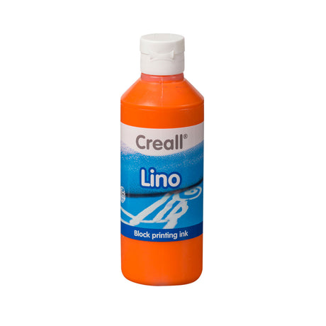 Creall lino blok print maling orange, 250ml