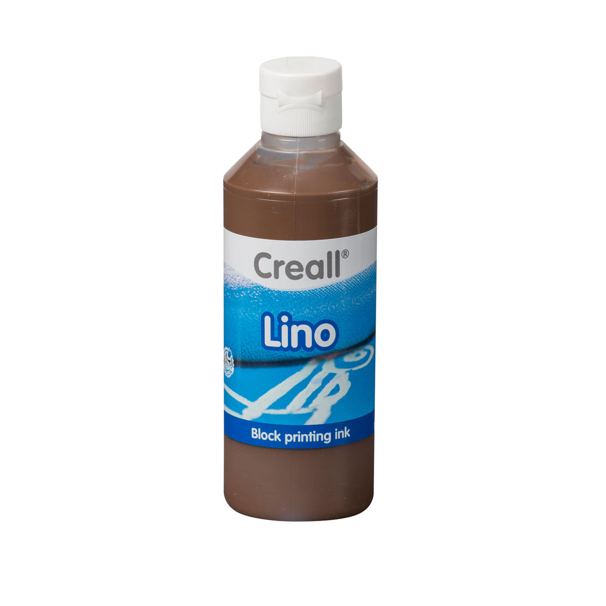 Creall lino blok print maling brun, 250ml