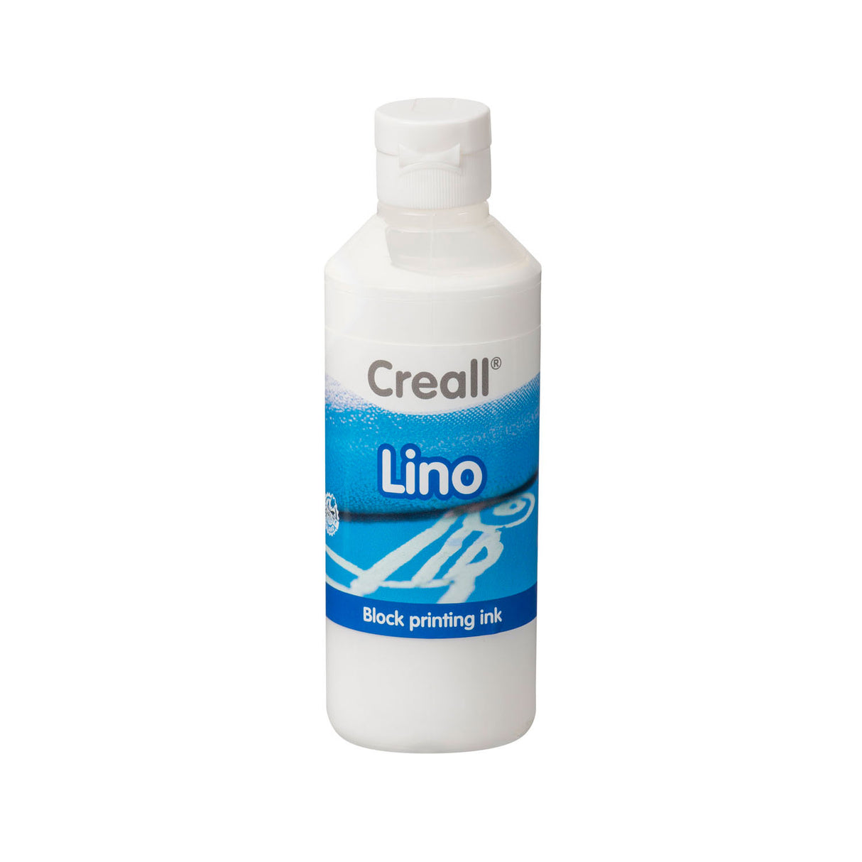 Creall lino blok print maling hvid, 250ml