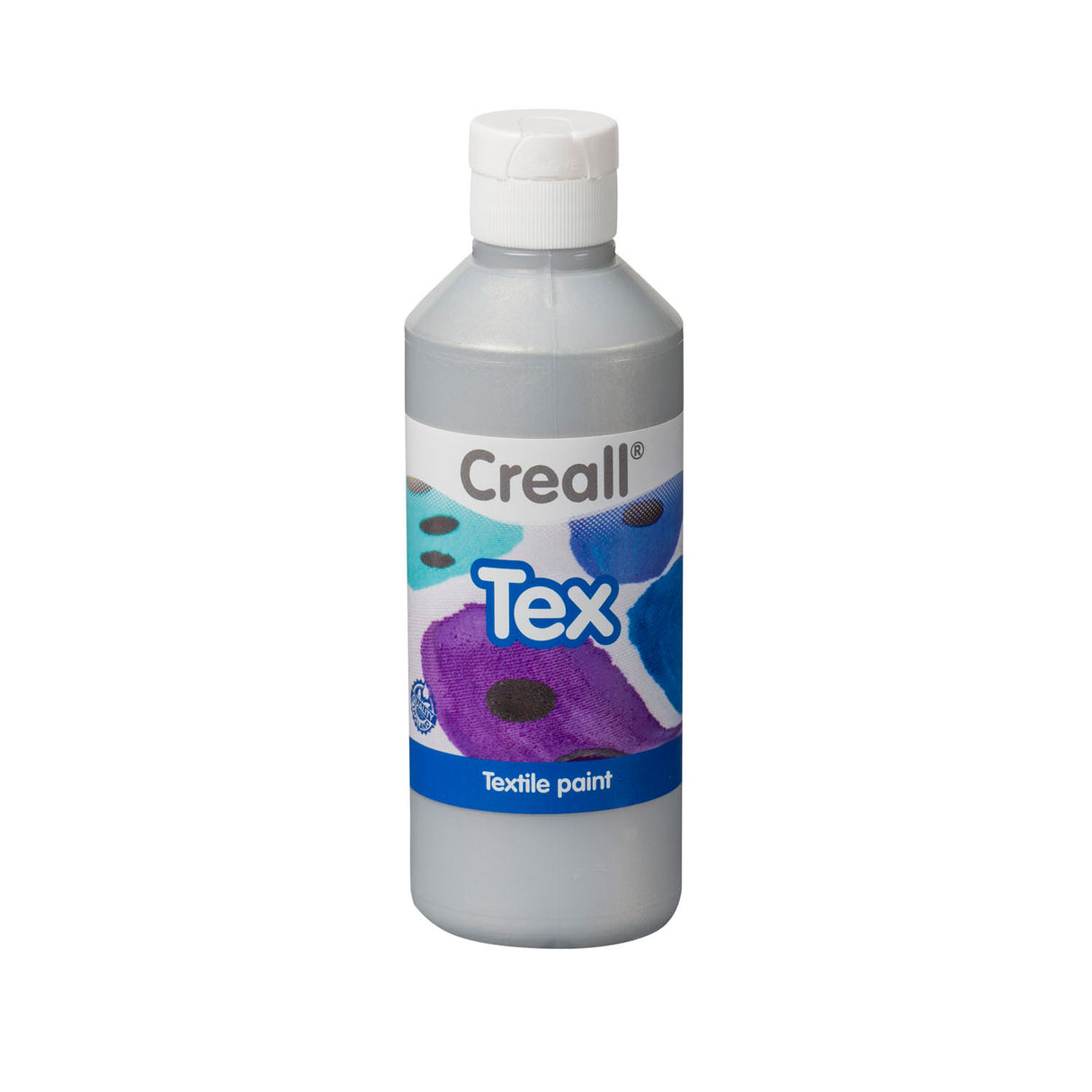 Creall tekstilmaling sølv, 250ml