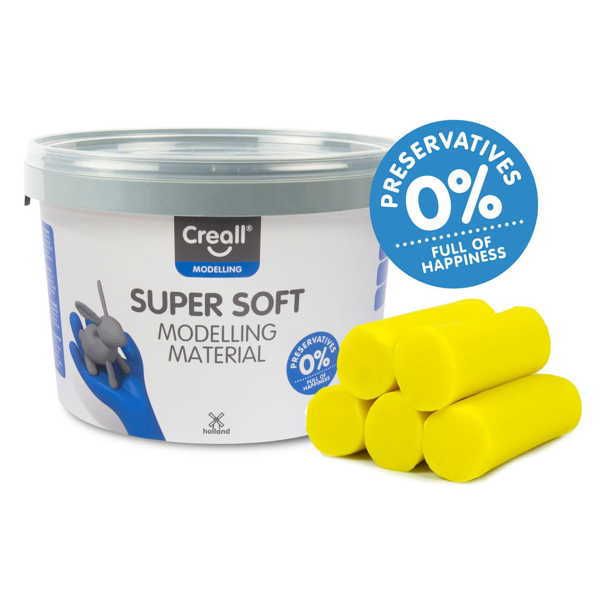 Creall superblød lergul, 1750gr.