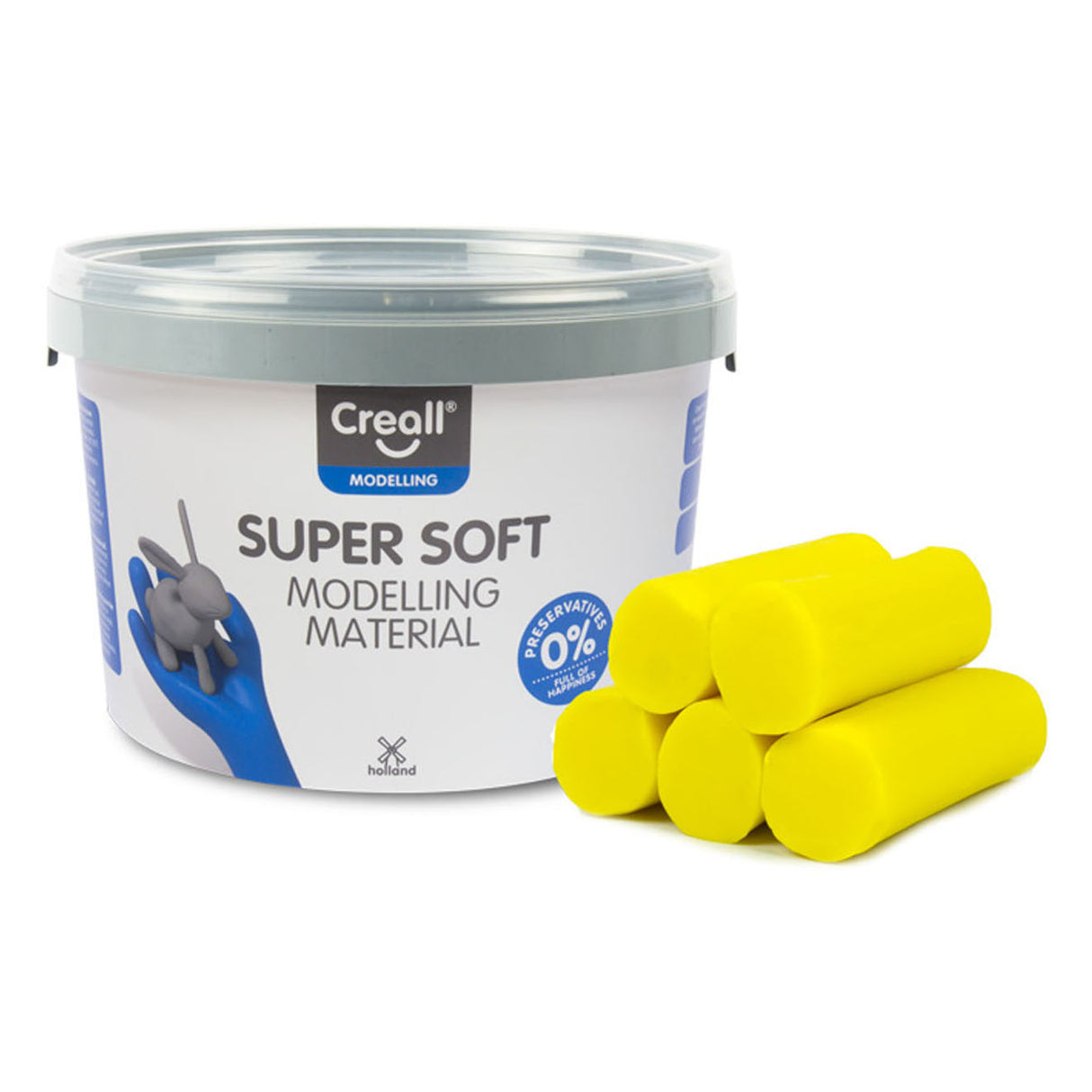 Creall superblød lergul, 1750gr.