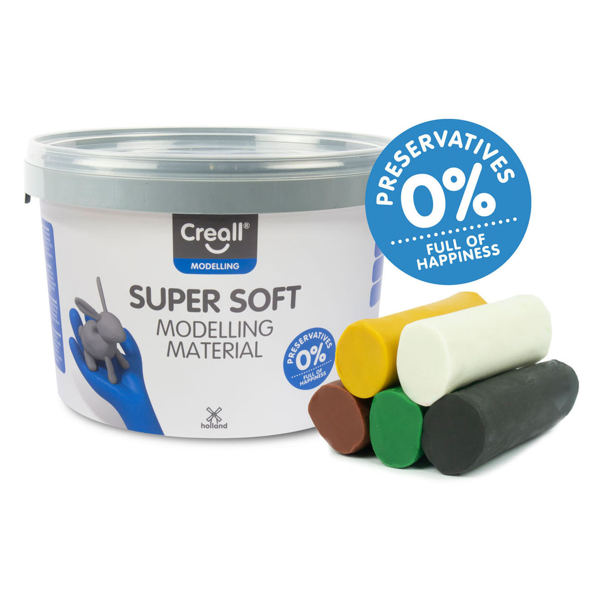 Creall supersoft clay safari farver, 1750gr.