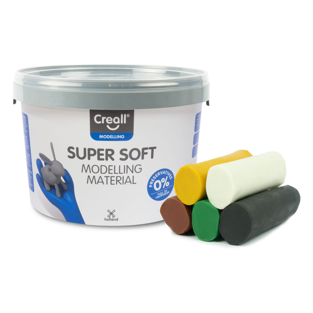 Creall supersoft clay safari farver, 1750gr.