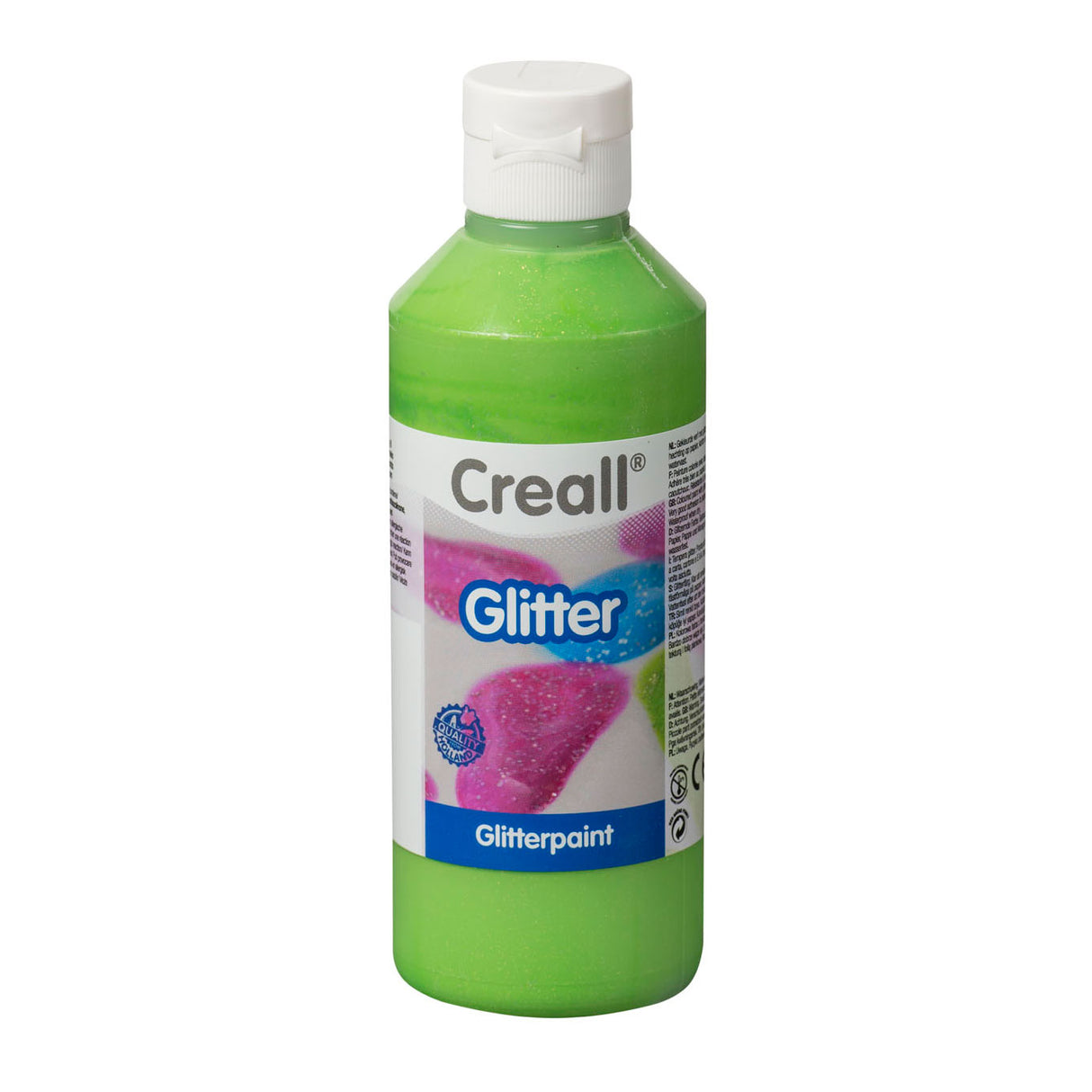 Creall glittermaling grøn, 250ml