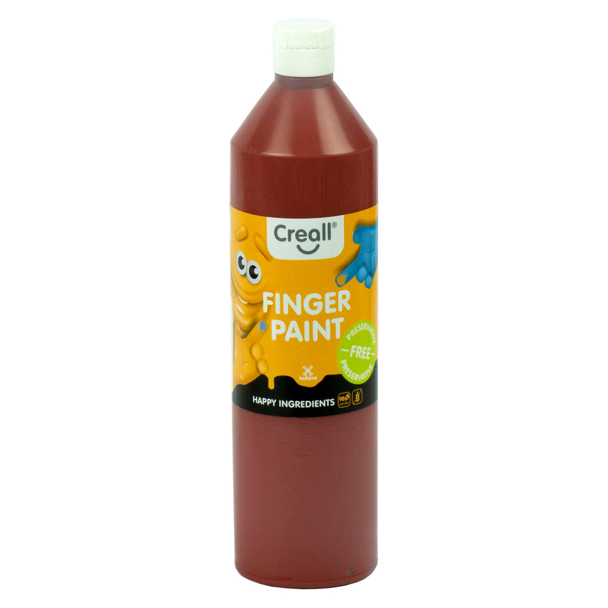 Creall fingermaling konserveringsfri brun, 750ml