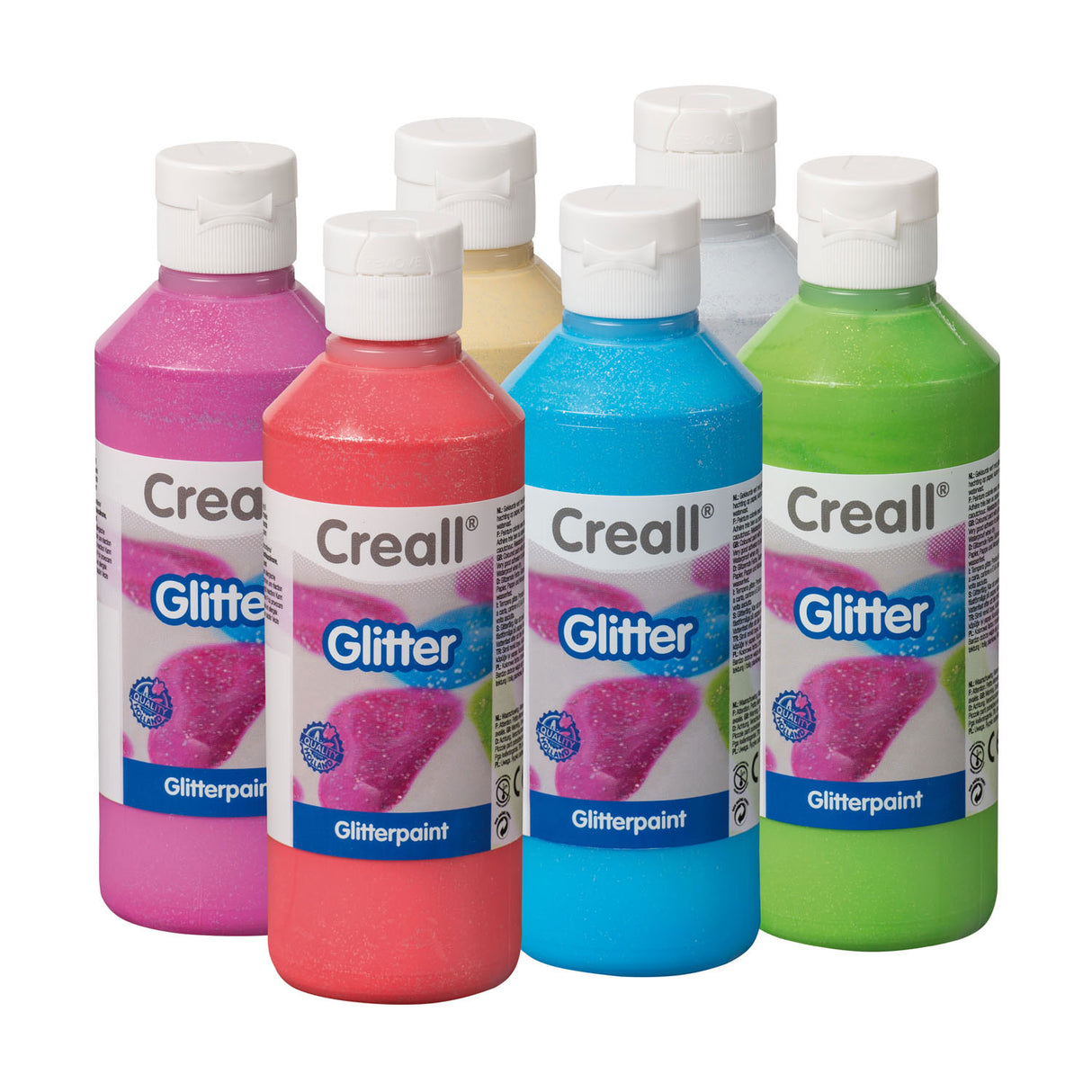 Creall glittermaling, 6x250ml