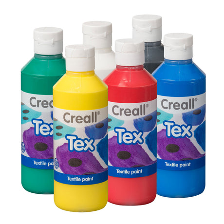 Creall tekstilmaling, 6x250ml