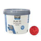 Creall play it play sand rød, 750gr.