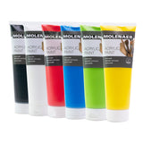 Molenaer akrylmaling, 6x250 ml