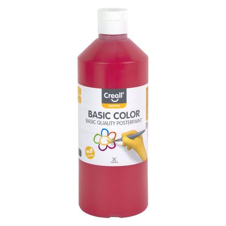 Creall skolemaling mørkerød - 500ml