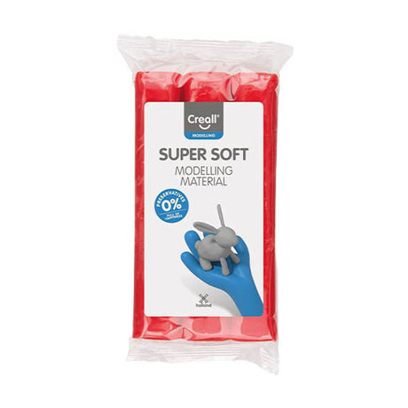 Creall supersoft ler konserveringsfri rød - 500gr.