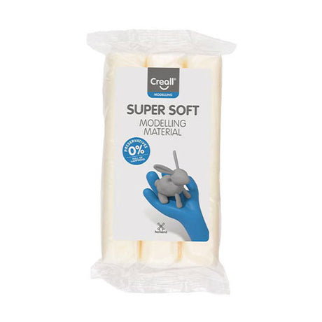Creall supersoft ler konserveringsfri hvid - 500gr.