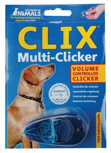 Selskabet med dyr coa clix multi-clicker 3 tonig blå