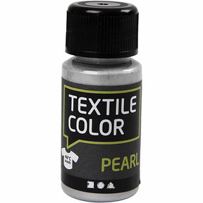Creativ Company Textile Color -Covering Textile Paint - Silver Pearl, 50 ml