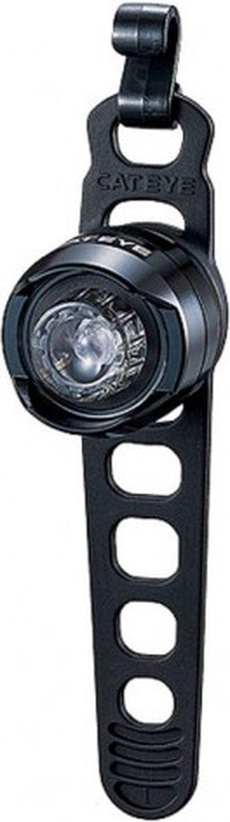 Cateye orb cykelforlygte – LED cykelbelysning – brændetid 50 til 100 timer – batteri – tre lystilstande – sølv