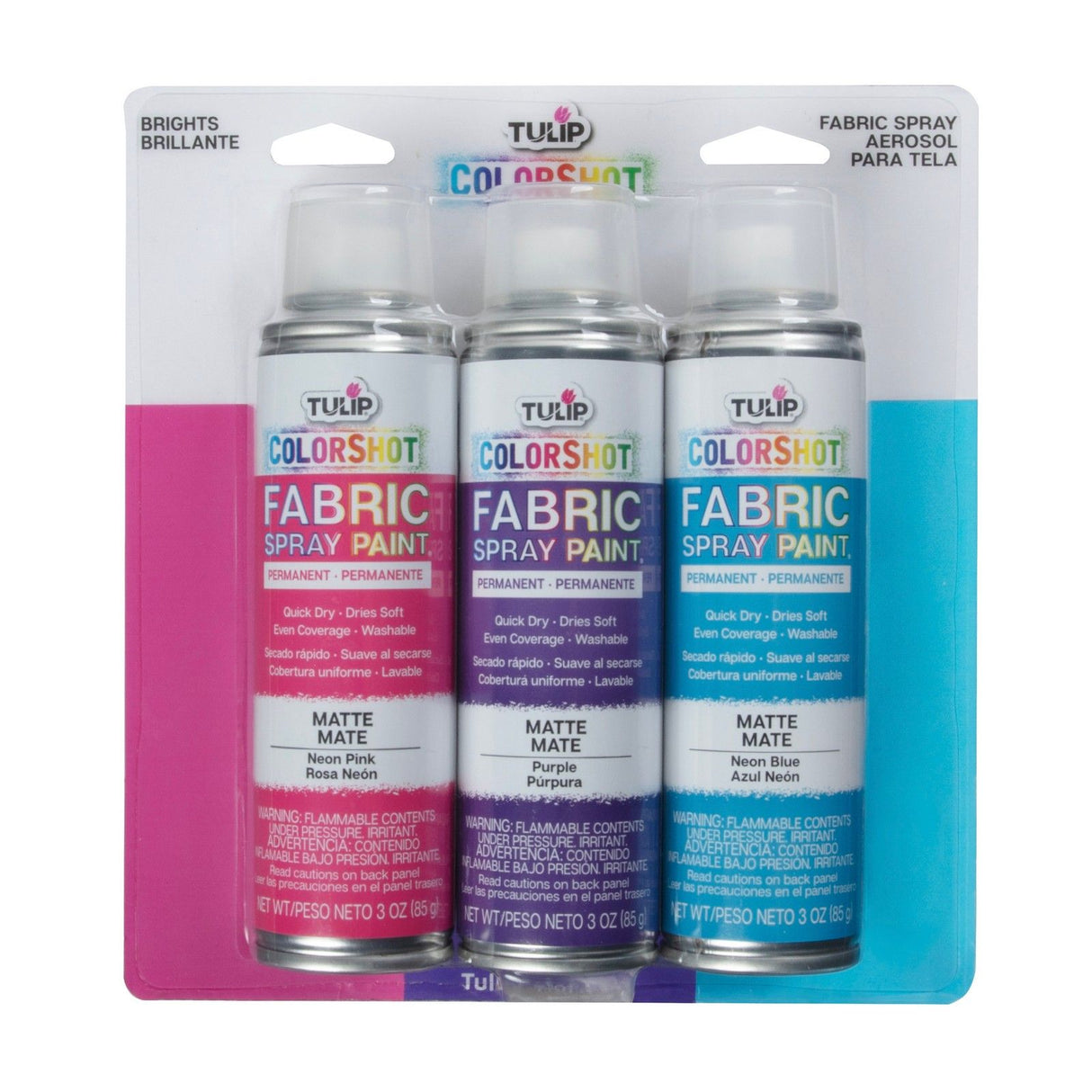 Tulipan • colorshot instant stof farve spray lys 3 stk