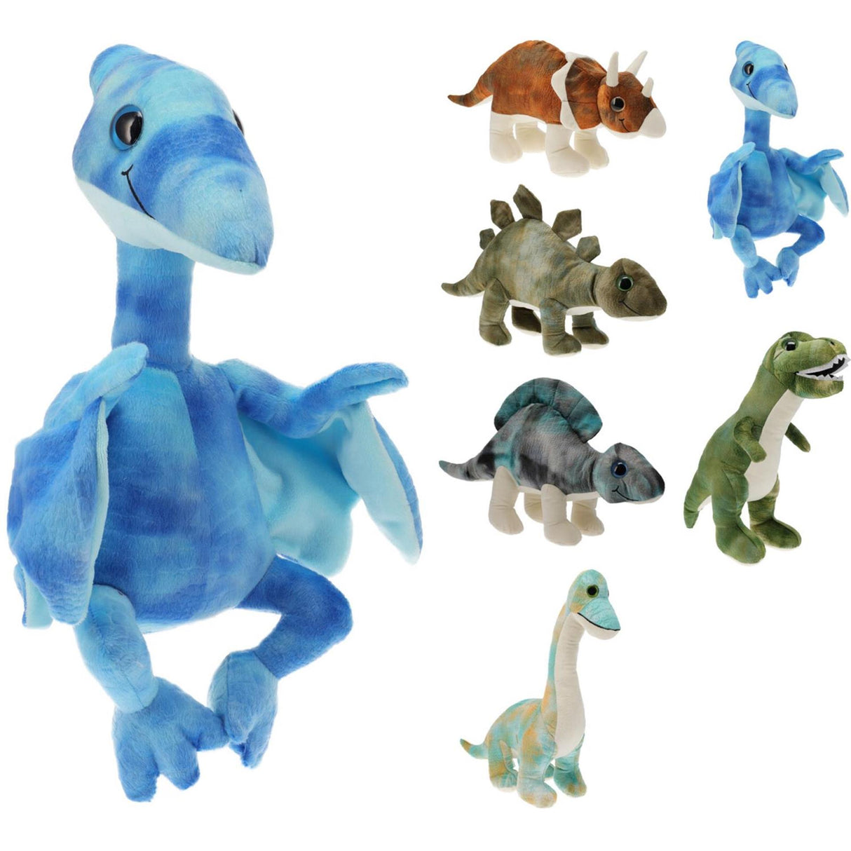 Mørt legetøj dino plys