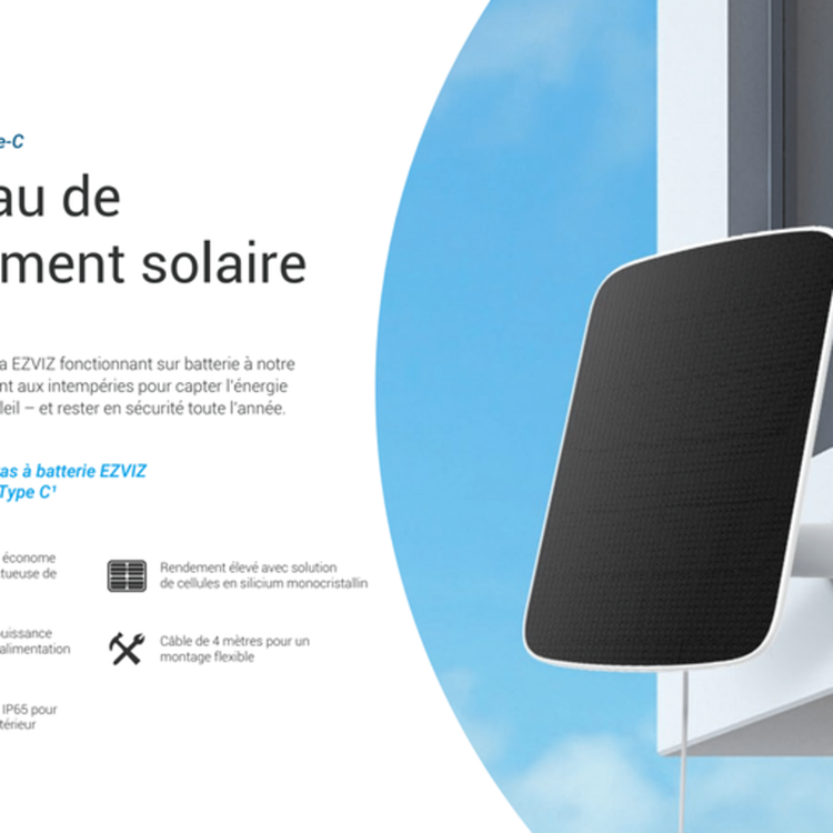 Ezviz 1071082 - solpanel type-c max 6,18w | 1 stk