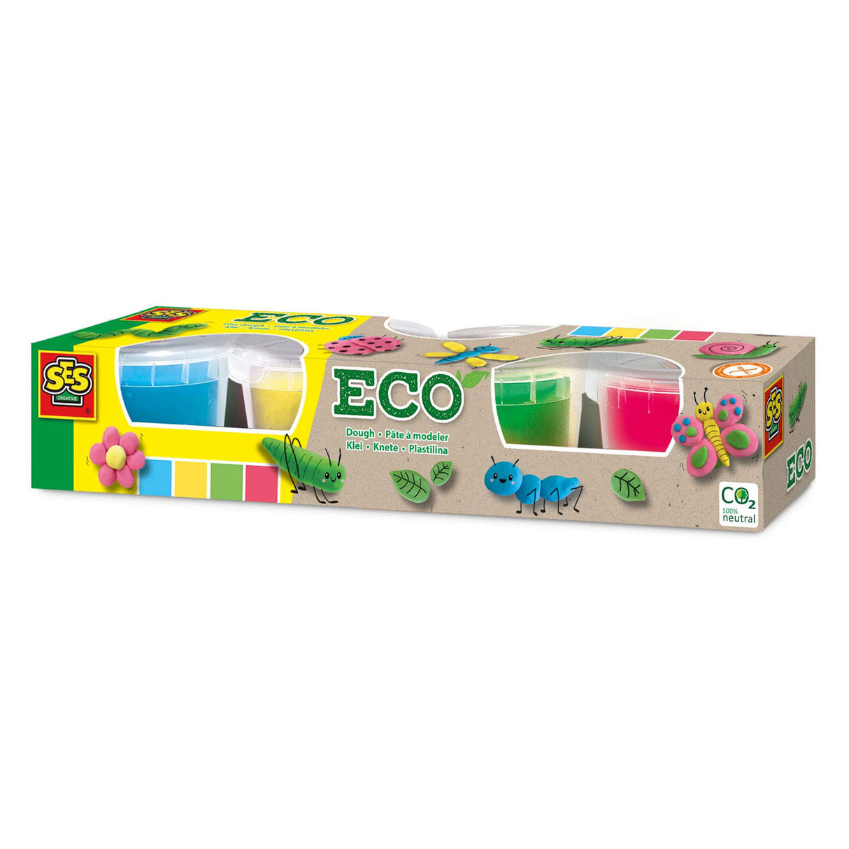 Ses creative ses eco clay - 4 lerpotter